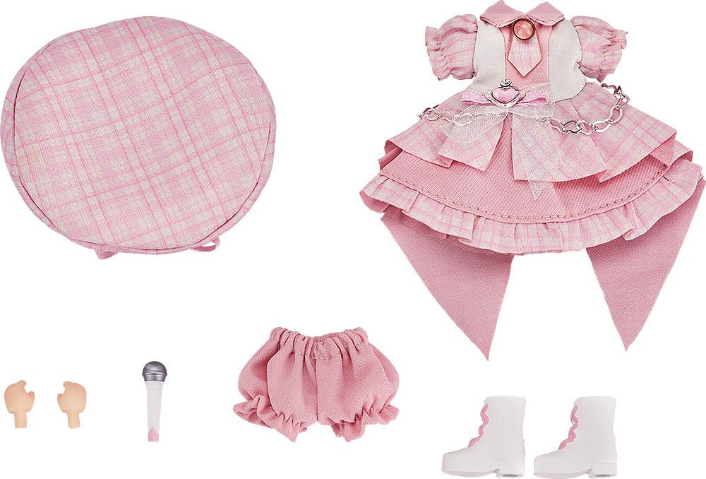 Original Character Accessories for Nendoroid Doll Figures Outfit Set: Idol Outfit - Girl (Baby Pink)