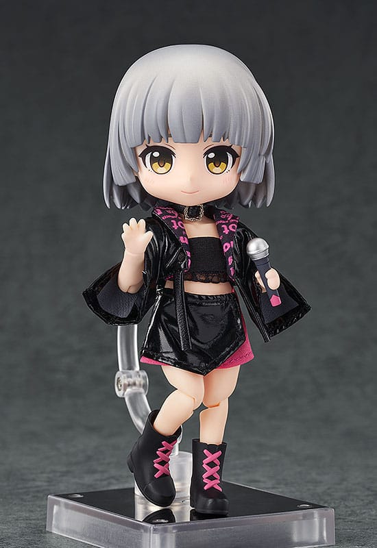 Original Character Accessories for Nendoroid Doll Figures Outfit Set: Idol Outfit - Girl (Rose Red)