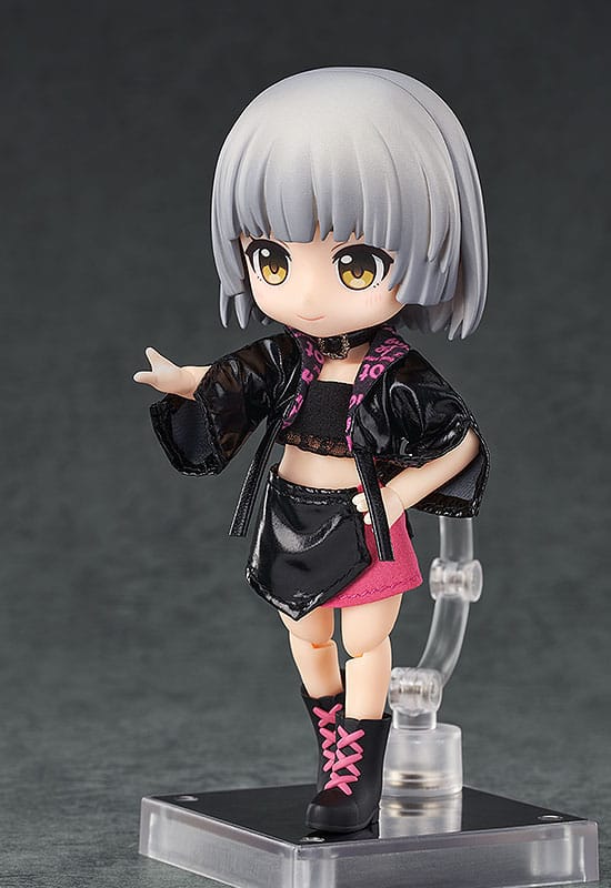 Original Character Accessories for Nendoroid Doll Figures Outfit Set: Idol Outfit - Girl (Rose Red)