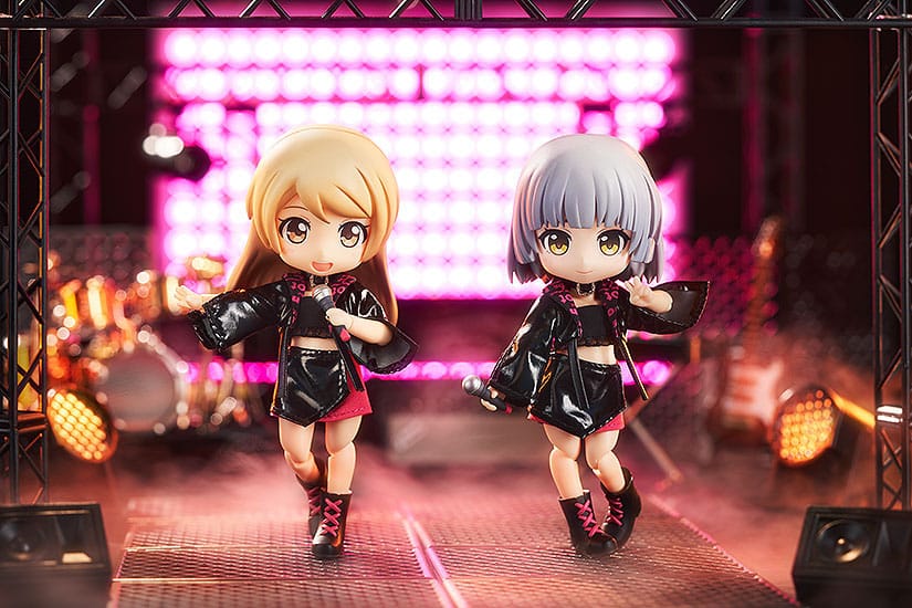 Original Character Accessories for Nendoroid Doll Figures Outfit Set: Idol Outfit - Girl (Rose Red)