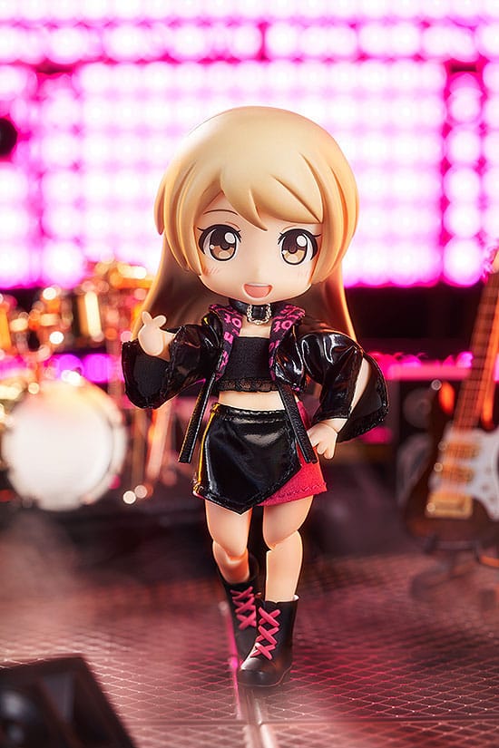 Original Character Accessories for Nendoroid Doll Figures Outfit Set: Idol Outfit - Girl (Rose Red)