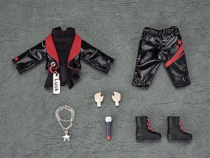 Original Character Accessories for Nendoroid Doll Figures Outfit Set: Idol Outfit - Boy (Deep Red)