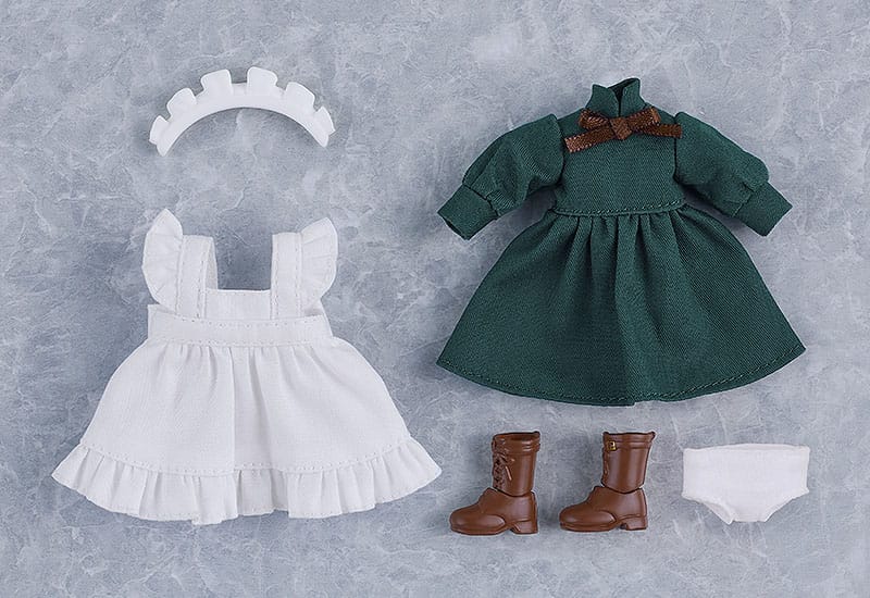 Original Character for Nendoroid Doll Figures Outfit Set: Maid Outfit Long (Green)