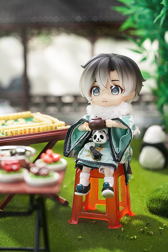 Original Character Nendoroid Doll Action Figure Chinese-Style Panda Mahjong: Laurier 14 cm