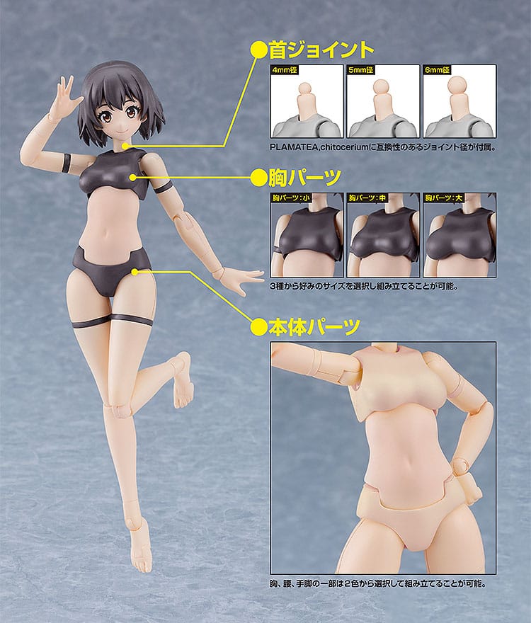Cutie Honey Nova Plastic Model Kit PLAMATEA Muse Body: Ichika A Type 15 cm
