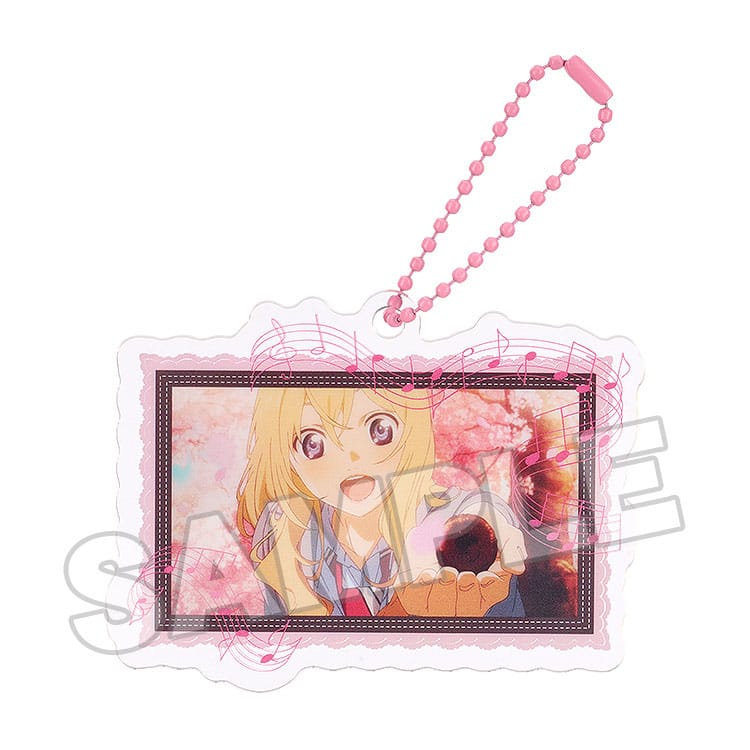 Your Lie in April Acrylic Keychain Anime Scene A 8 cm