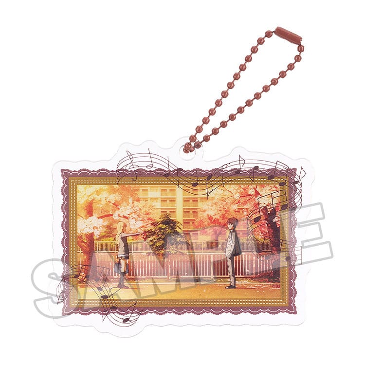 Your Lie in April Acrylic Keychain Anime Scene B 8 cm