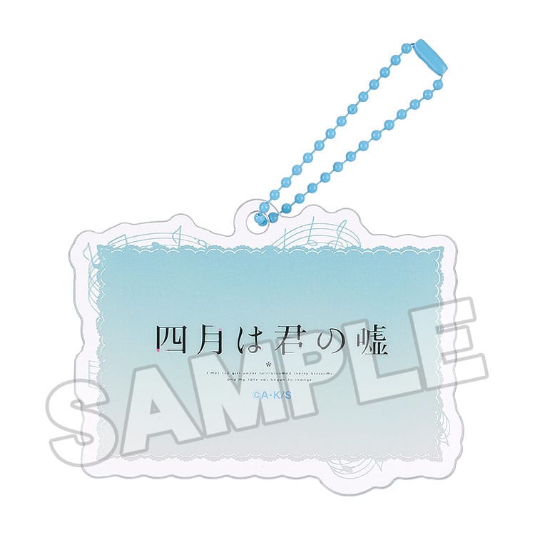 Your Lie in April Acrylic Keychain Anime Scene D 8 cm