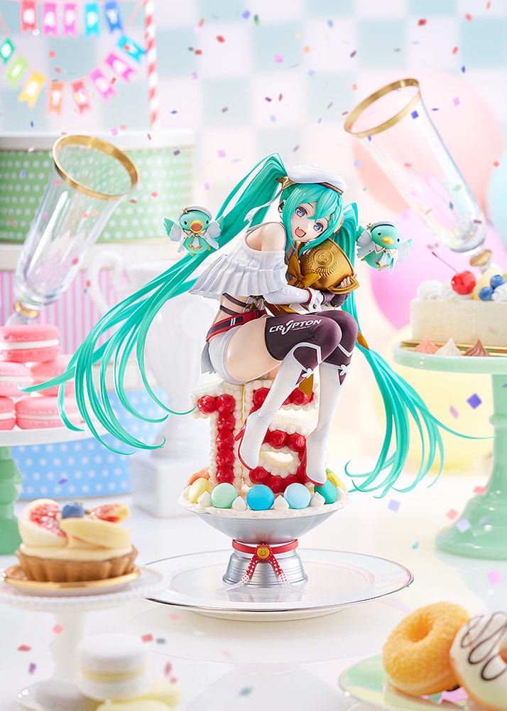 Hatsune Miku Characters PVC Statue 1/6 Racing Miku: 2023 - 15th Anniversary Ver. 26 cm - Damaged packaging