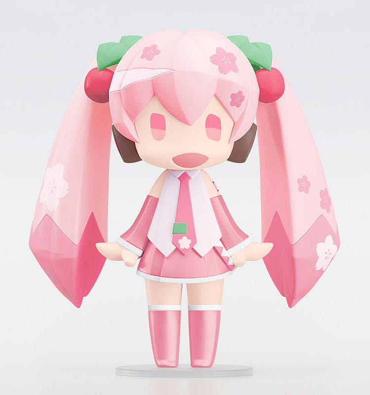 Character Vocal Series 01: Hatsune Miku HELLO! GOOD SMILE Action Figure Sakura Miku 10 cm