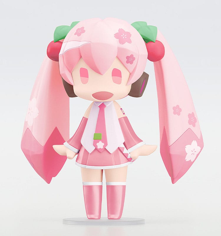 Character Vocal Series 01: Hatsune Miku HELLO! GOOD SMILE Action Figure Sakura Miku 10 cm