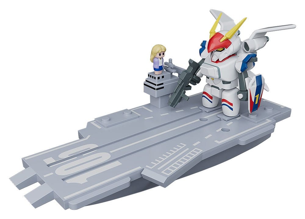 Metal Armor Dragonar Brickroid Action Figure Dragonar-1 (Opening Ver.) & Carrier Set 5 cm