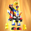 The Brave Fighter of Legend Da-Garn Brickroid Action Figure Da-Garn X 5 cm