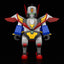 The Brave Fighter of Legend Da-Garn Brickroid Action Figure Pegasus Saber 5 cm