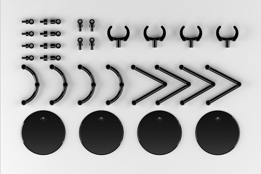 The Simple Stand Mini Nendoroid More for Mini Figures & Models mini Black 4er-Pack