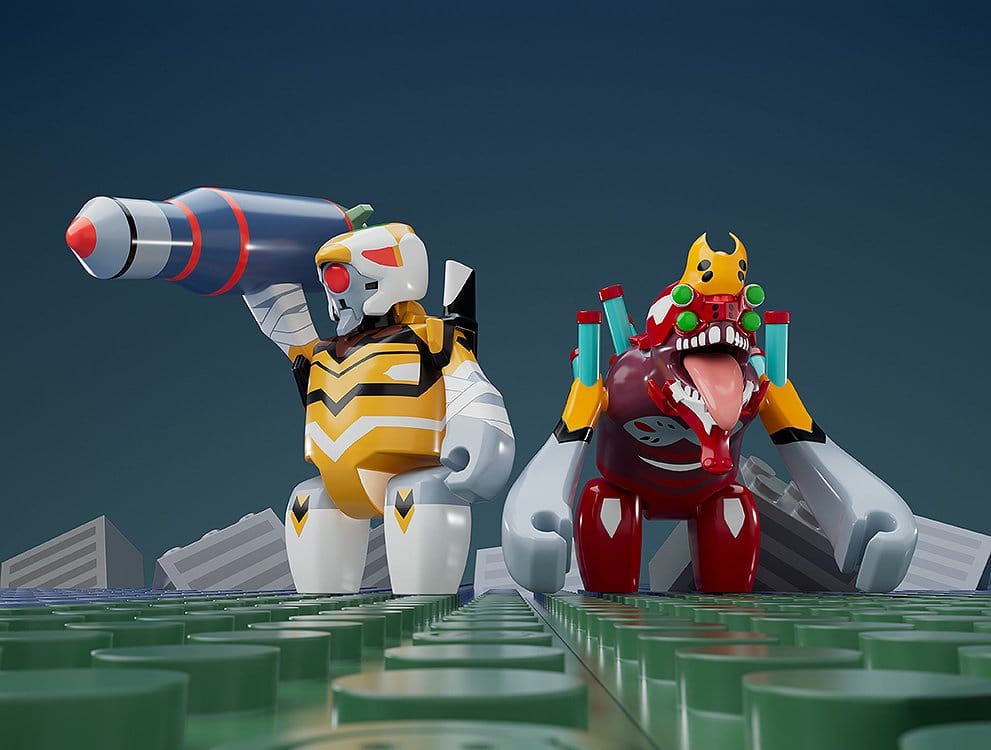 Rebuild of Evangelion Brickroid Mini Figure Evangelion Unit 02 Beast Form 2nd Phase (Type 1) 4 cm