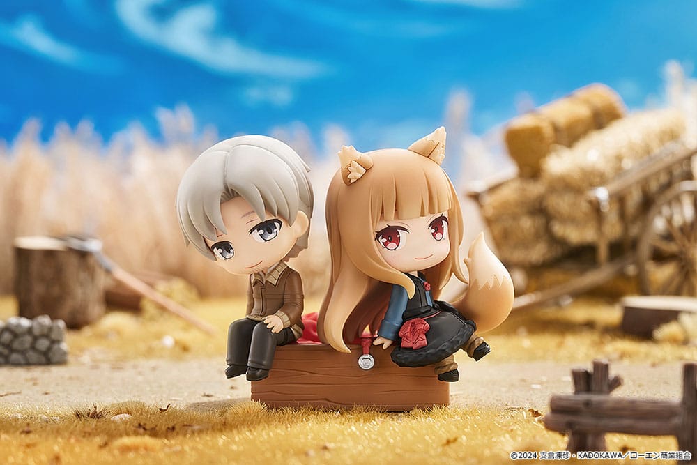 Spice and Wolf: Merchant Meets the Wise Wolf Mini Memory Mini Figure Lawrence & Holo 8 cm