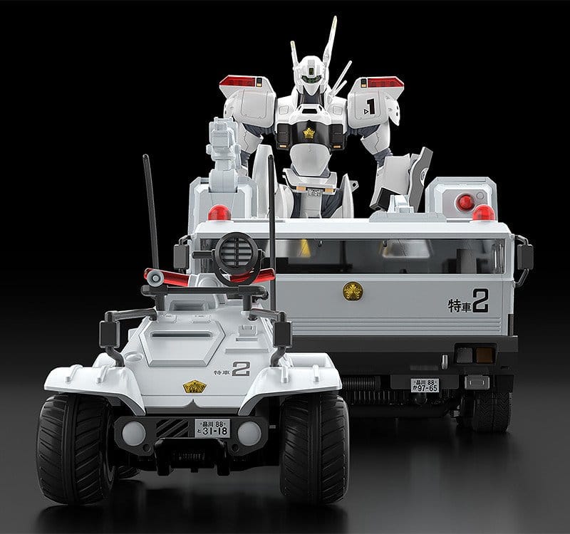 Mobile Police Patlabor Moderoid Plastic Model Kits 1/60 Type 98 Special Command Vehicle & Type 99 Special Labor Carrier (re-run)