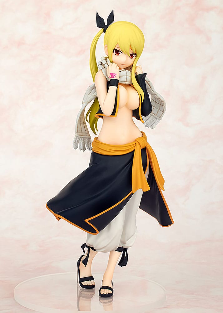 Fairy Tail Pop Up Parade PVC Statue Lucy Heartfilia Natsu Costume Ver. L Size 22 cm