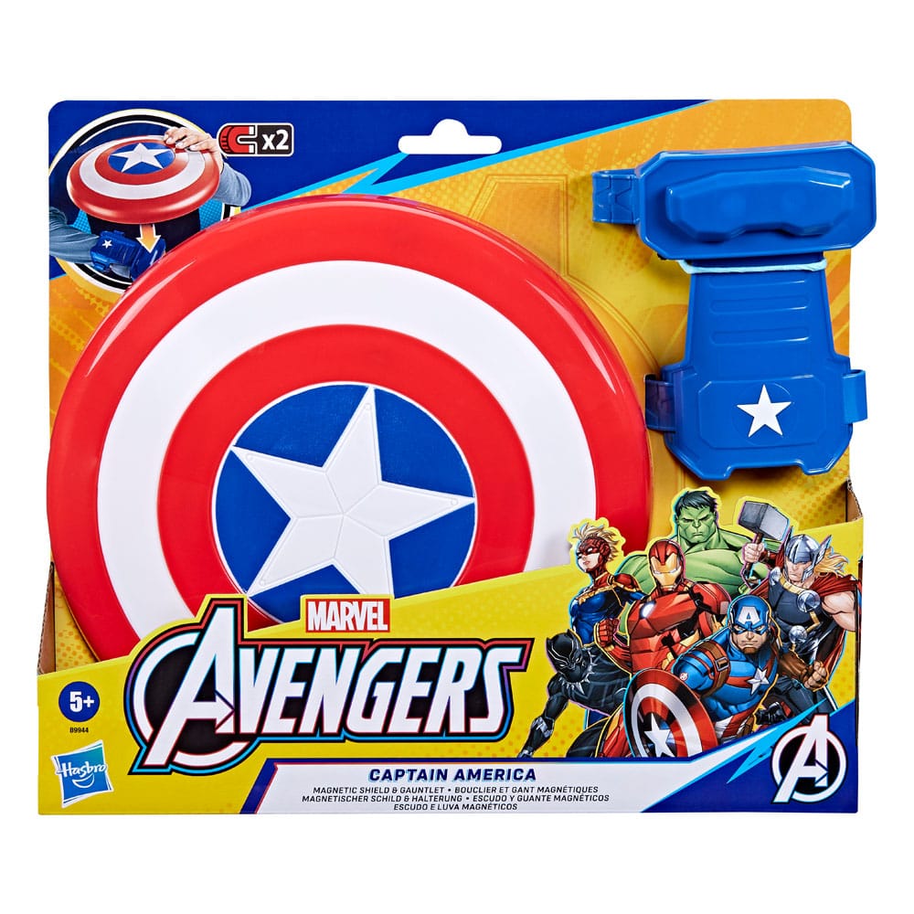 Avengers Roleplay Replica Captain America Magnetic Shield & Gauntlet