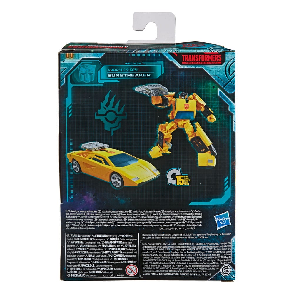Transformers Generations War for Cybertron: Earthrise Deluxe Class Action Figure Sunstreaker 14 cm