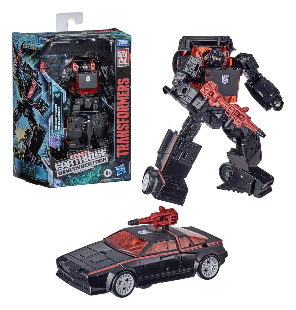 Transformers Generations War for Cybertron: Earthrise Deluxe Class Action Figure Decepticon Runabout WFC-E41 14 cm