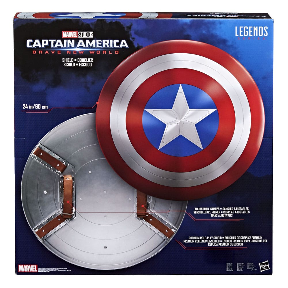 Captain America: Brave New World Marvel Legends Premium Role-Play Shield 60 cm