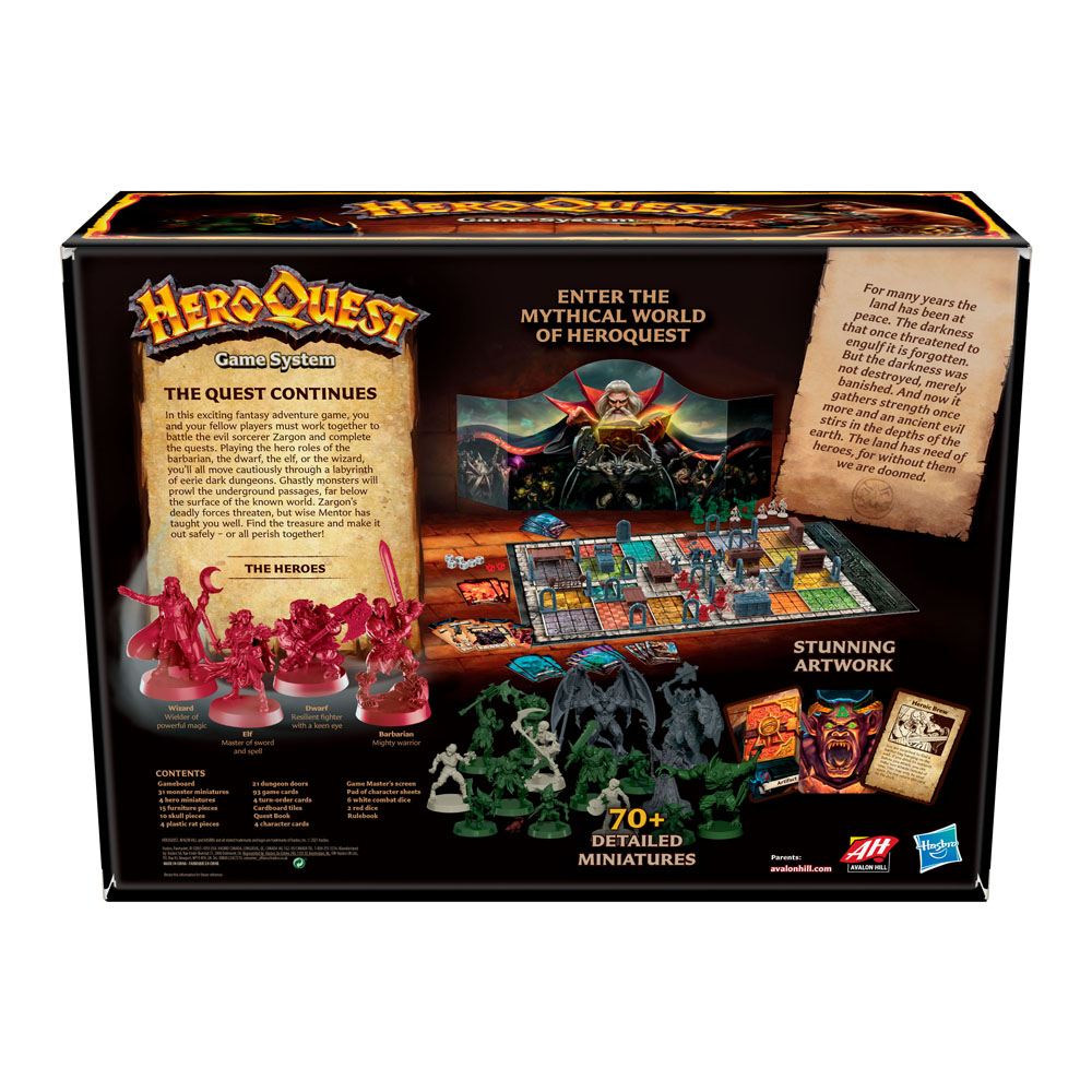 HeroQuest Board Game Game System english