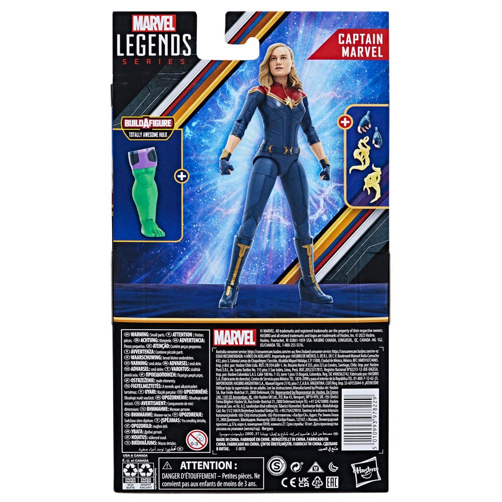 The Marvels Marvel Legends Action Figure Captain Marvel (BAF: Totally Awesome Hulk) 15 cm