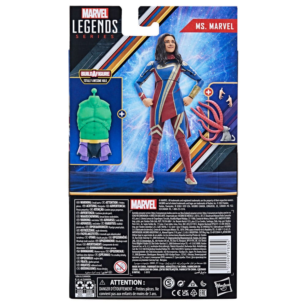 The Marvels Marvel Legends Action Figure Ms. Marvel (BAF: Totally Awesome Hulk) 15 cm