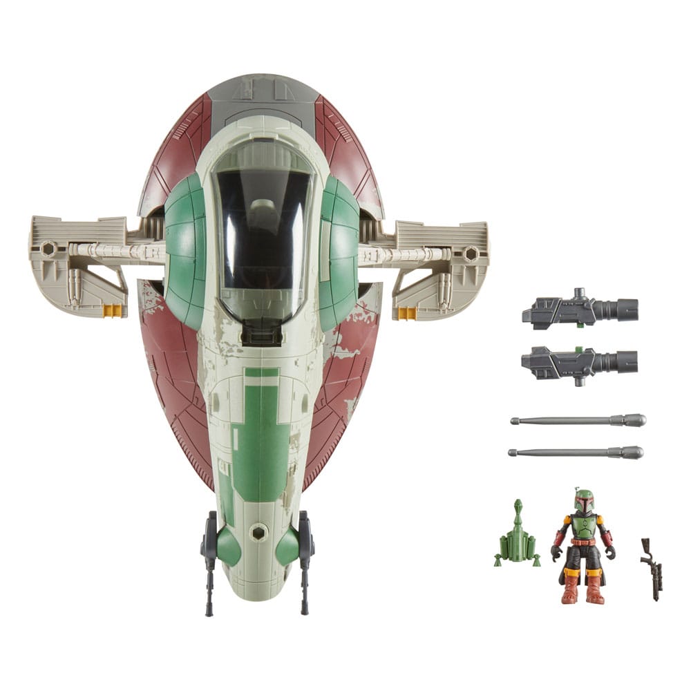 Star Wars Mission Fleet Fahrzeug Vehicle with Figure Firespray with Boba Fett 6 cm