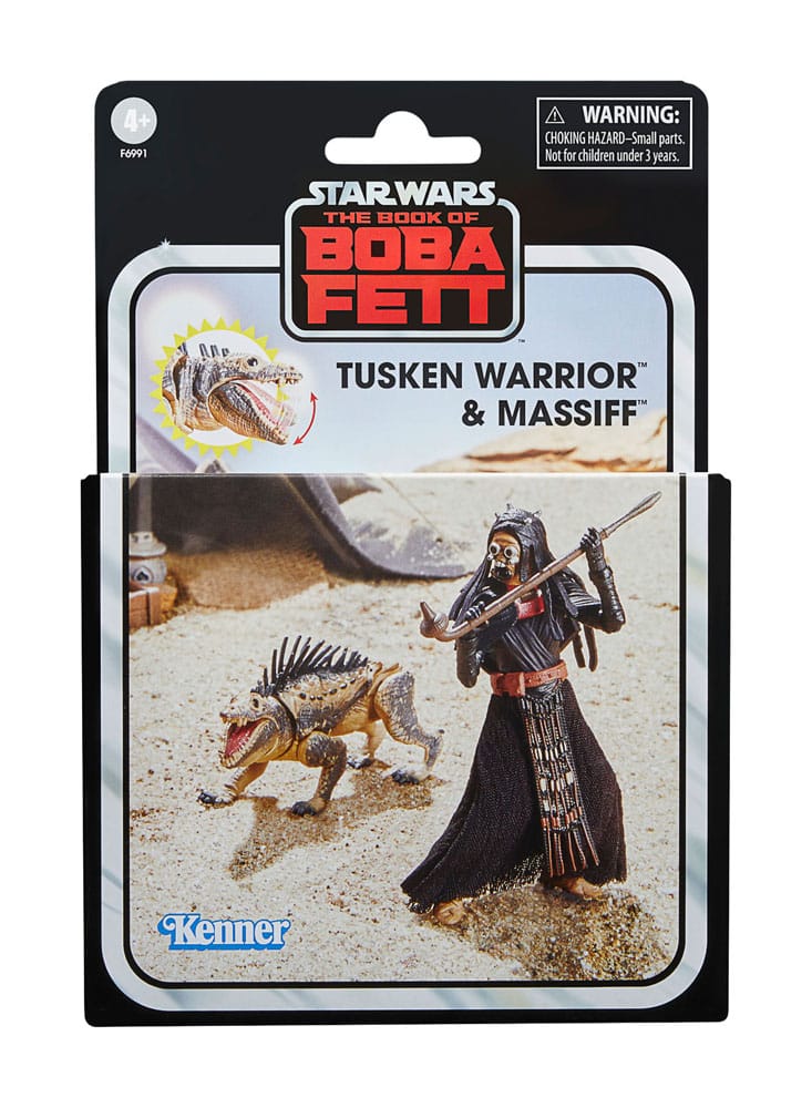 Star Wars: The Book of Boba Fett Vintage Collection Action Figures Tusken Warrior &amp; Massiff 10 cm