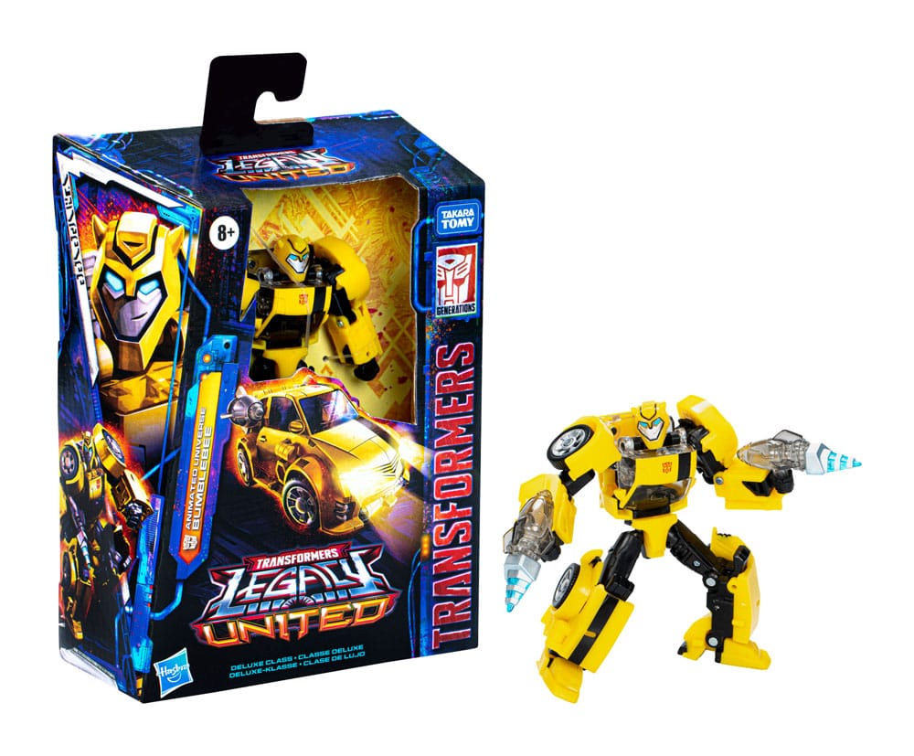 Transformers Generations Legacy United Deluxe Class Action Figure Animated Universe Bumblebee 14 cm