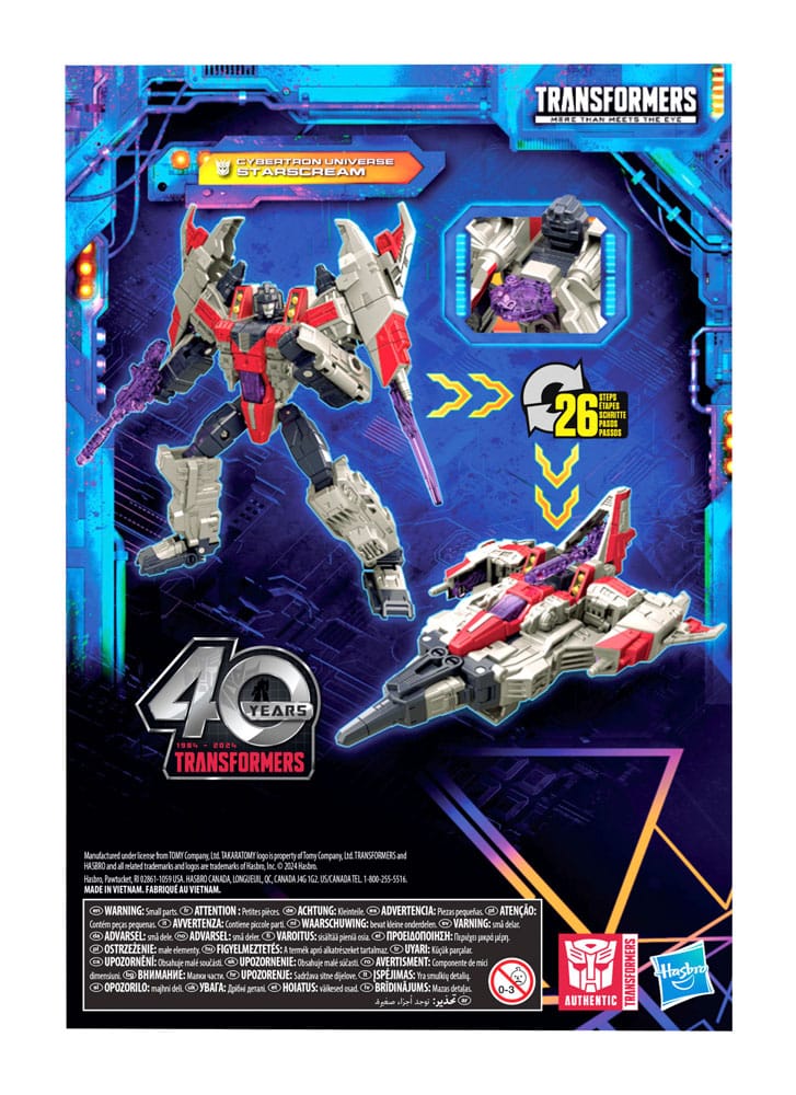 Transformers Generations Legacy United Voyager Class Action Figure Cybertron Universe Starscream 18 cm