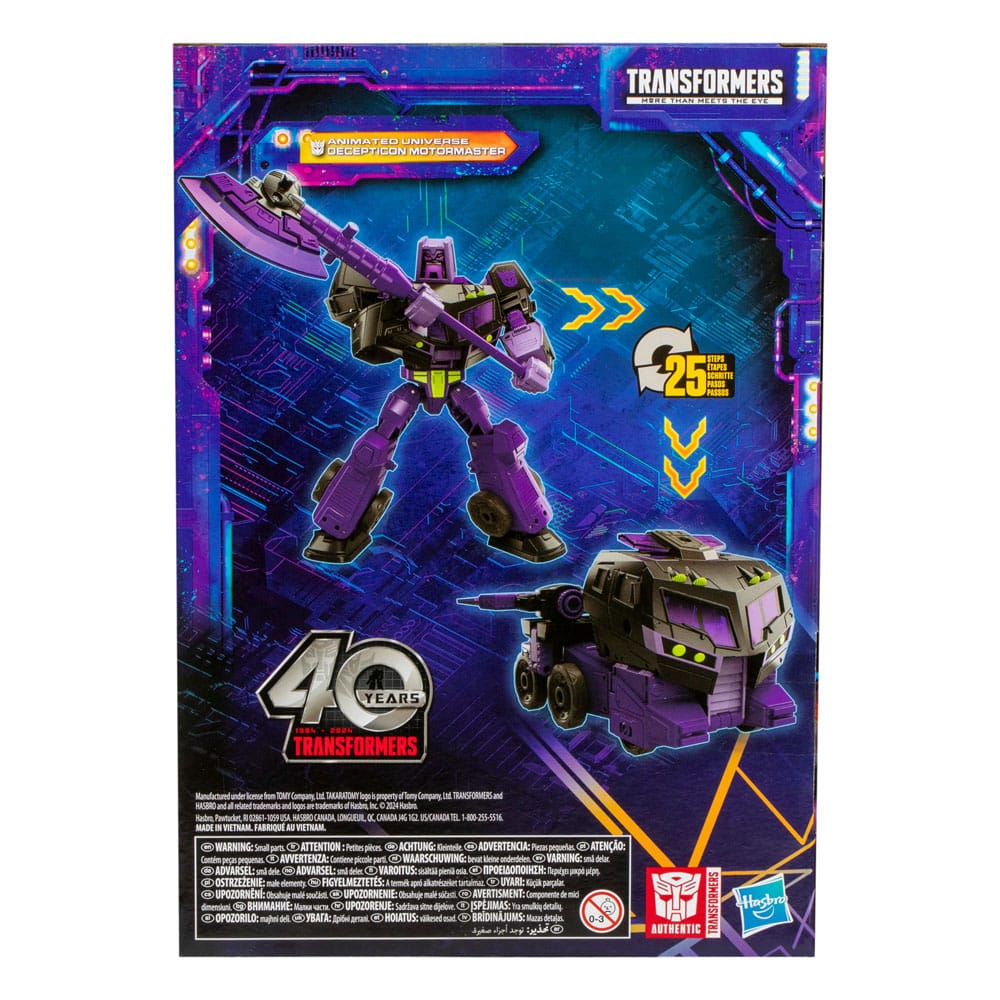 Transformers Generations Legacy United Voyager Class Action Figure Animated Universe Decepticon Motormaster 18 cm