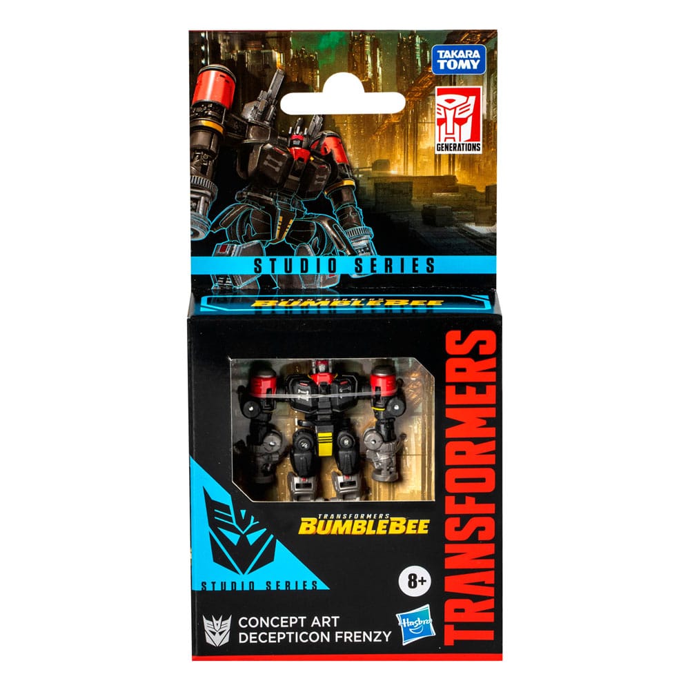 Transformers: Bumblebee Studio Series Core Class Action Figure Concept Art Decepticon Frenzy 9 cm