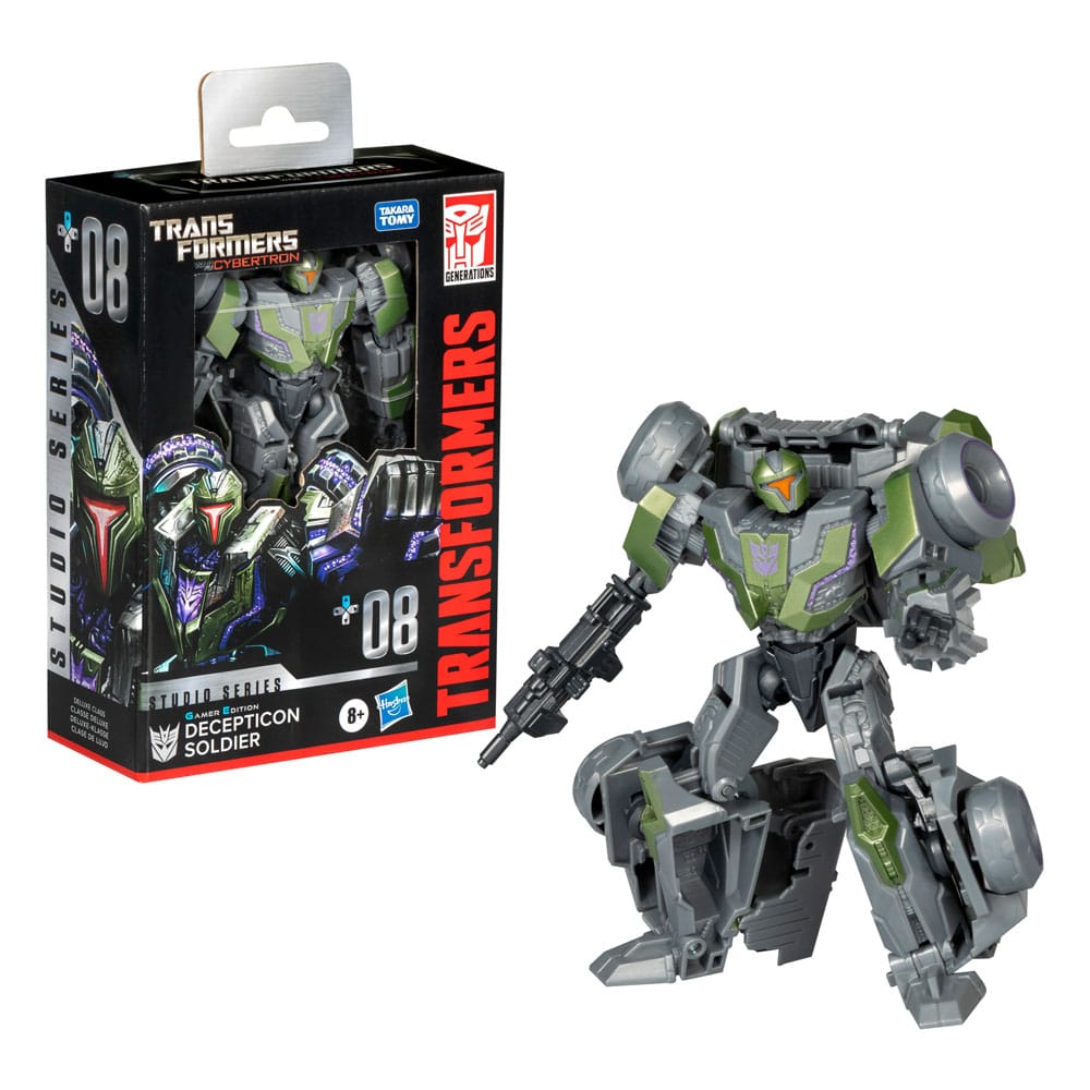 Transformers: War for Cybertron Studio Series Deluxe Class Action Figure Gamer Edition Decepticon Soldier 11 cm