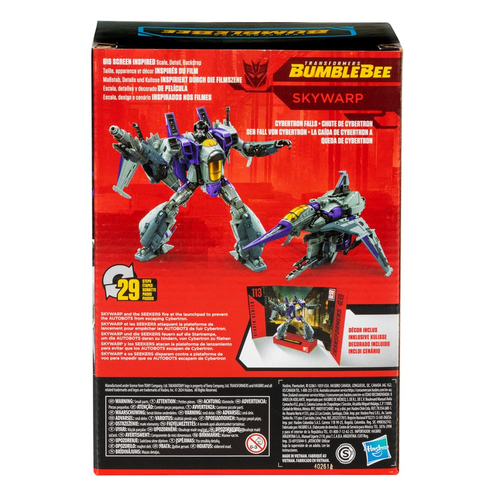 Transformers: Bumblebee Studio Series Voyager Class Action Figure Skywarp 17 cm