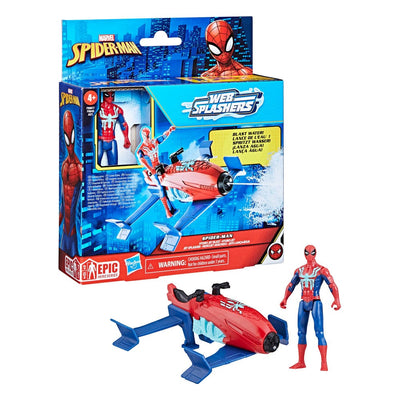 Spider-Man Epic Hero Series Web Splashers Action Figure Spider-Man Hydro Jet Blast 10 cm