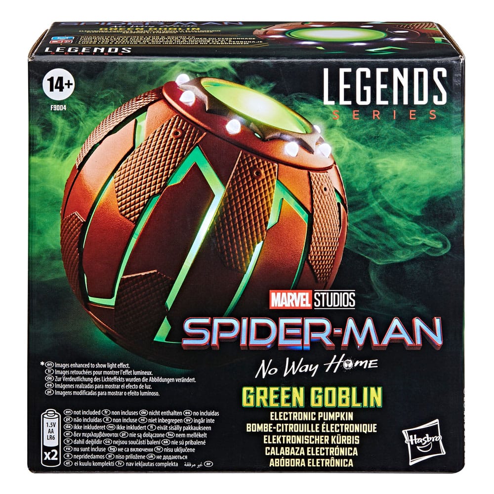 Spider-Man: No Way Home Marvel Legends Roleplay Replica Green Goblin Electronic Pumpkin 9 cm