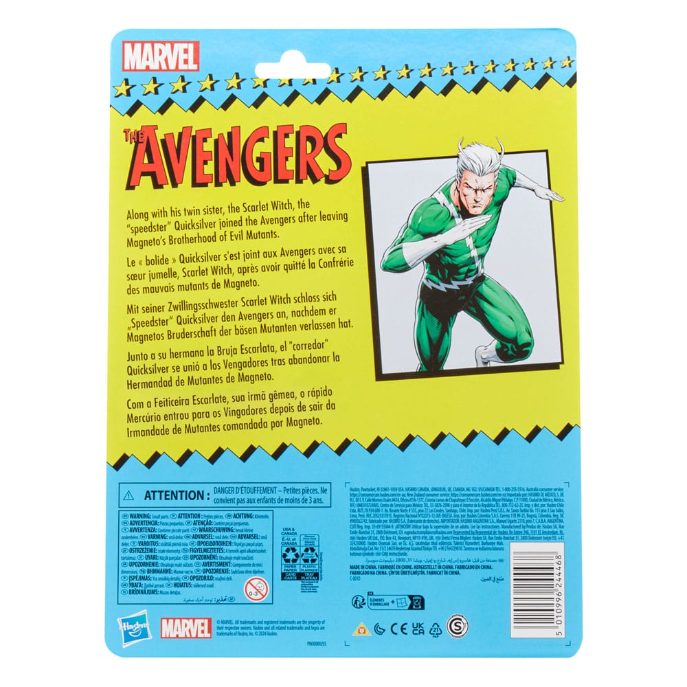 The Avengers Marvel Legends Retro Action Figure Quicksilver 15 cm - Damaged packaging