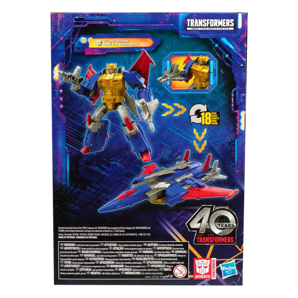 Transformers Generations Legacy United Voyager Class Action Figure G1 Universe Metalhawk 18 cm