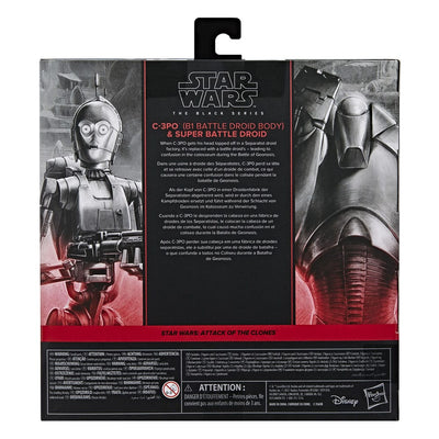 Star Wars Episode II Black Series Action Figure 2-Pack C-3PO (B1 Battle Droid Body) &amp; Super Battle Droid 15 cm