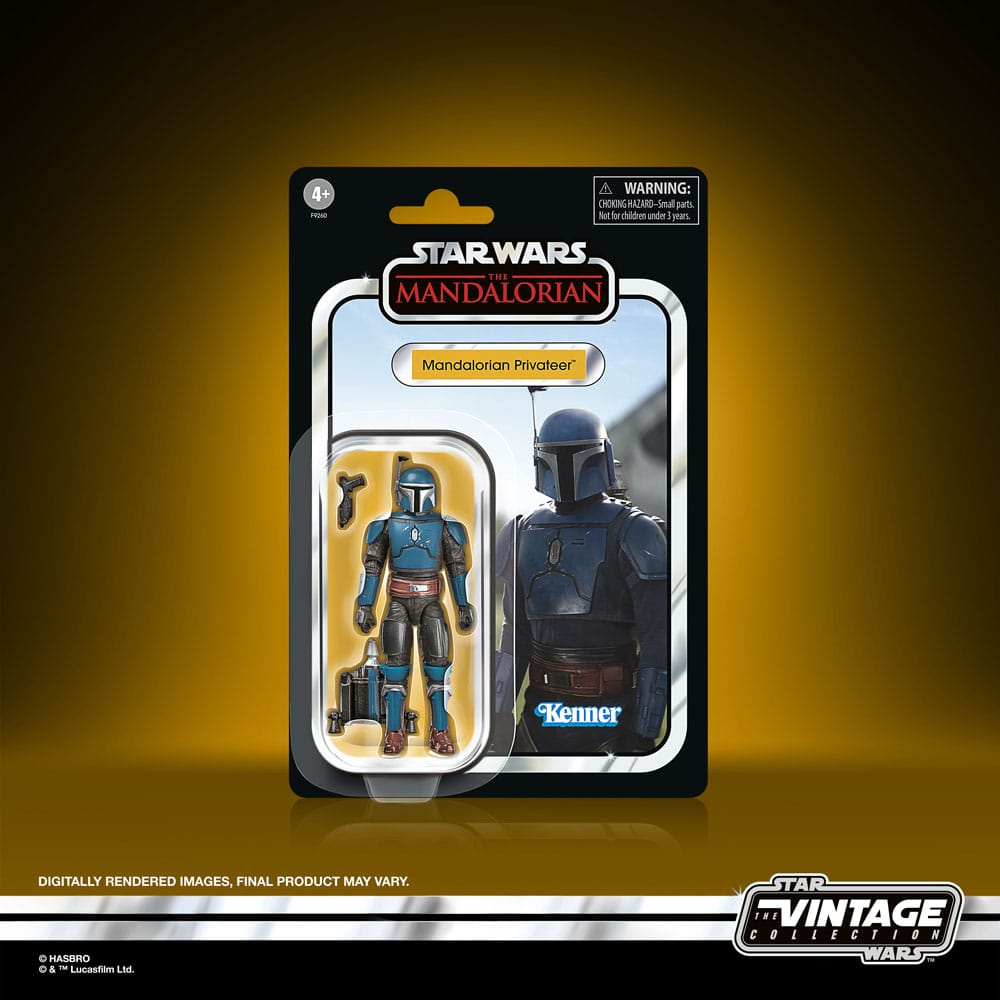 Star Wars: The Mandalorian Vintage Collection Tantive IV Hallway with Mandalorian Privateer Figure 10 cm