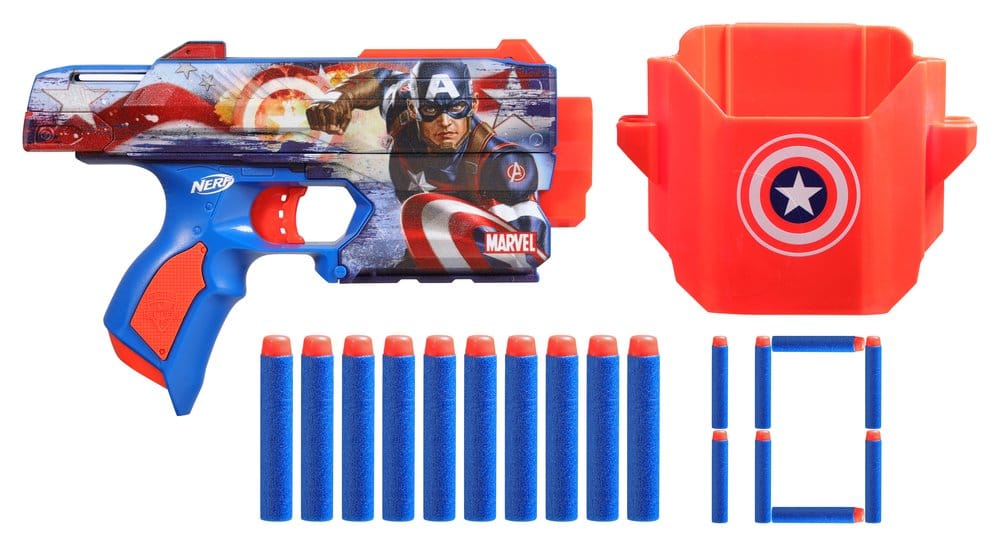 Marvel NERF Dart Blaster Captain America