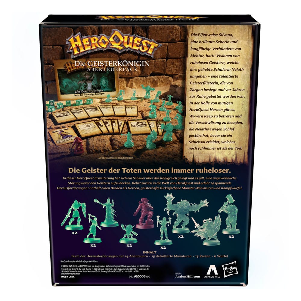 HeroQuest Board Game Expansion Die Geisterkönigin Quest Pack *German Version*