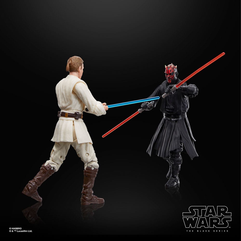 Star Wars Episode I Black Series Action Figure 3-Pack Qui-Gon Jinn, Darth Maul, Obi-Wan Kenobi 15 cm