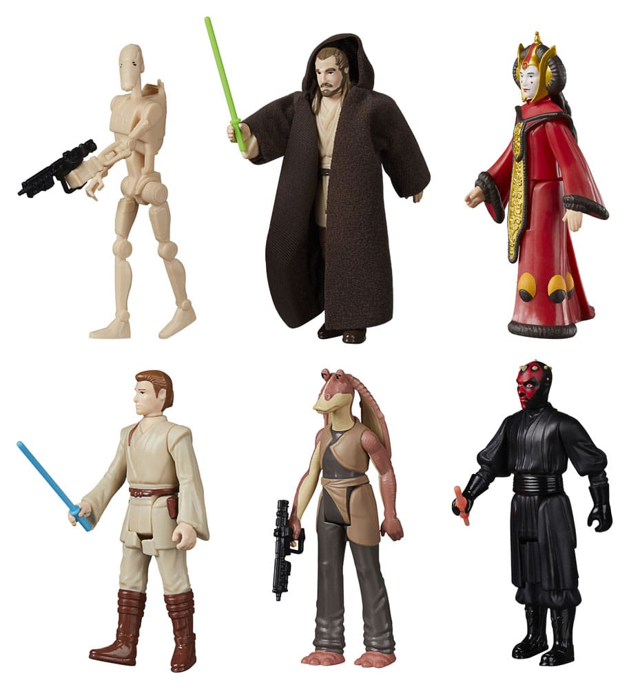 Star Wars Episode I Retro Collection Action Figures The Phantom Menace Multipack 10 cm - Damaged packaging