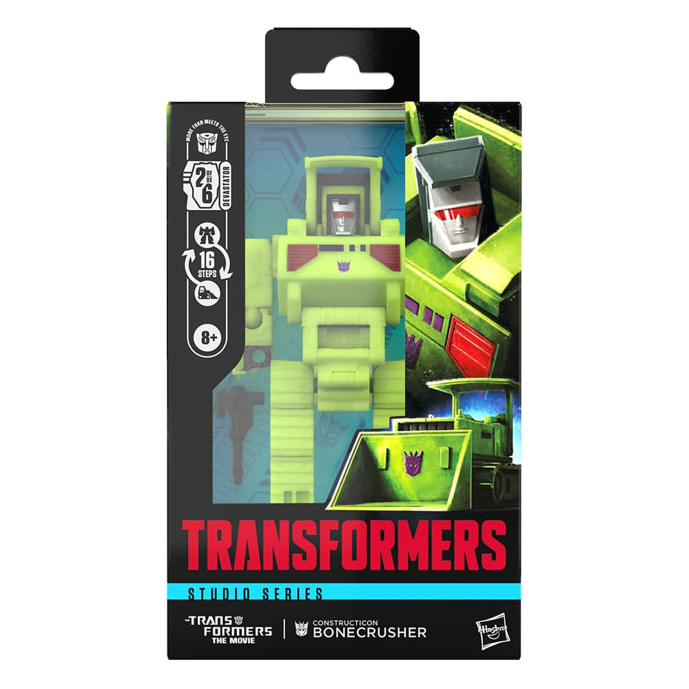 The Transformers: The Movie Generations Studio Series Deluxe Class Action Figure Constructicon Bonecrusher 11 cm