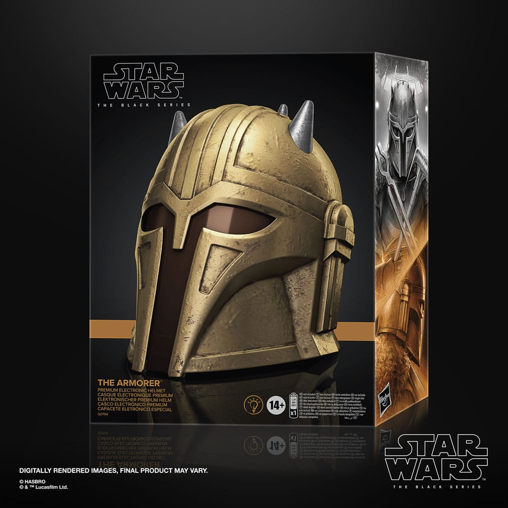 Star Wars: The Mandalorian Black Series Electronic Helmet The Armorer - Damaged packaging